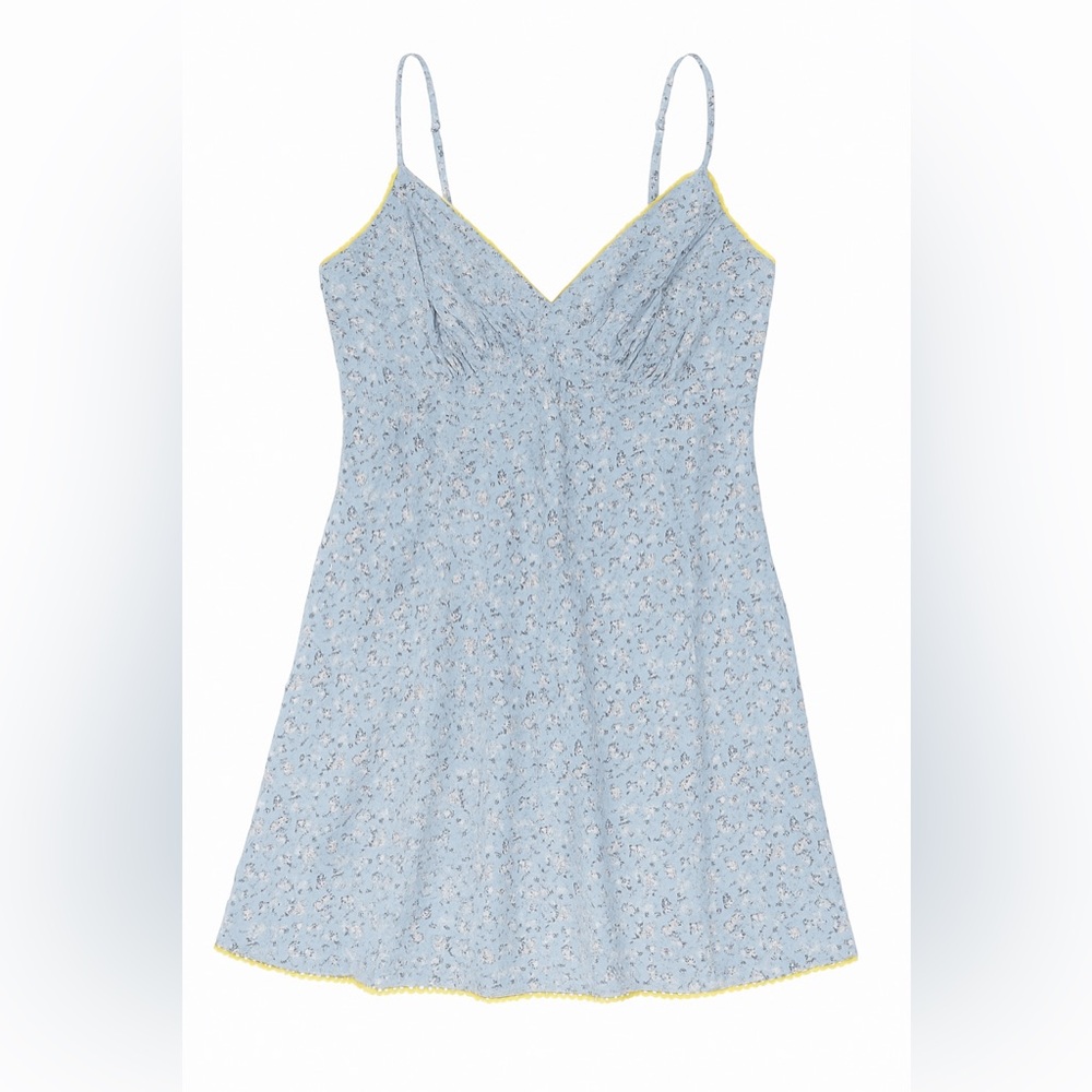 Blue Floral Women's Dress